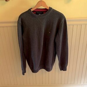 Tommy Hilfiger Men's Charcoal Crewneck Sweater